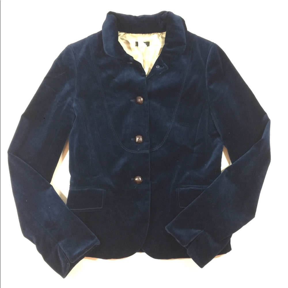 J Crew Velvet Bella Blazer - Picture 3 of 8